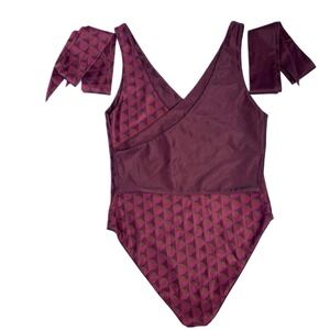 Baiia Size 10 Reversible Monroe Wrapsuit 4-Piece One-Piece Swimsuit Multiway